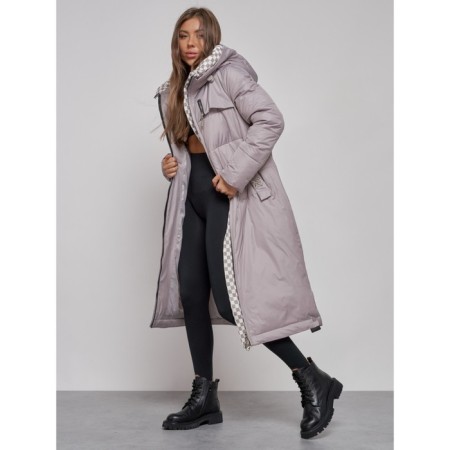 Coat insulated winter female, size 44, color gray color-14