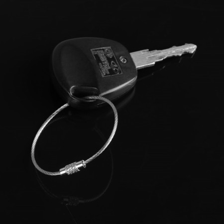 Torso key keychain, steel cable, 16 cm-4