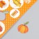 Decor for creativity cardboard "Chips and buttons. Orange" 24 pcs 13x16.5cm