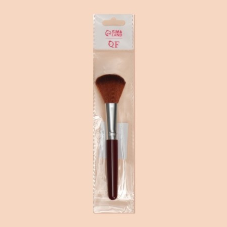 Makeup brush, 14 (+/- 1) cm, brown color-6