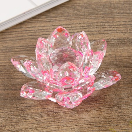 Souvenir glass "Lotus pink" Diam 9.5 cm-1