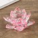 Souvenir glass "Lotus pink" Diam 9.5 cm