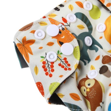 Panties-scammer, reusable, carbon-bamboo fabric, "autumn", from 0-12 months.-5