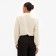 Women's blouse Minaku: Enjoy Milk color, river 50