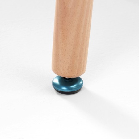 Table on wooden legs Hy-T04, white, size 120x80x74 cm-4