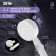 Shower watering can Zein Z3540, d = 90 mm, 5 modes, button "stop", removable top, white