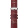 Watch strap, male, 20 mm, harness 75 mm, larynx 115 mm, genuine leather, dark brown