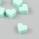 Busina silicone "heart" mint green d = 1.4 cm