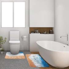A set of bathroom rugs Ethel 
