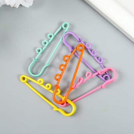 Decor for creativity Metal "Pin with loops" mix 0.5x1.2x5 cm