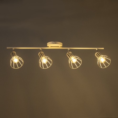 Lamp "Boston" 4x60W E14 white/chrome-2