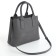 Women's bag with lightning, textura, average size, color gray