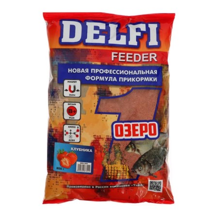 Delfi Feeder bait, lake, strawberries, 800 g