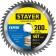 Disk STAYER 3682-200-32-48_z01, on wood, accurate cut, 48T, 200 x 32/30 mm