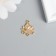 Decor for creativity Metal 4 ears "Lotus" gold 1.7x1.5 cm