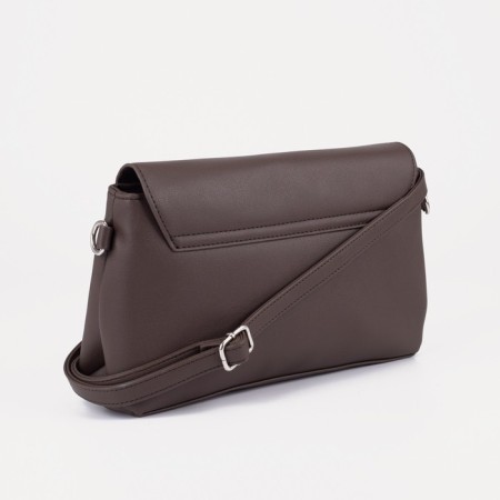 Bag-mixer on the valve, external pocket, long belt, brown color-1