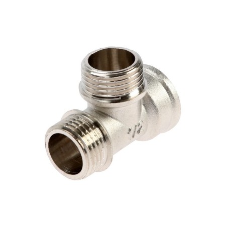 Aqualink tee, 1/2 ", internal/outer/outer thread, nickel -plated brass