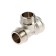 Aqualink tee, 1/2 ", internal/outer/outer thread, nickel -plated brass