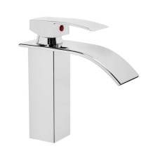 Zein Z3747 sink mixer, single -legged, flat pouring 10 cm high, chromium