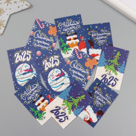 Cardboard "Magic season" set of 10 pcs (5 types) 4x6 cm-1