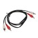 Audio/Video signal, 2xrca (M) -2xrca (M), 1 m, black