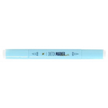 Lorex "Simple" art blender marker, bilateral, tip: brush (1.0 mm) and beveled (6.0 mm), alcohol-4