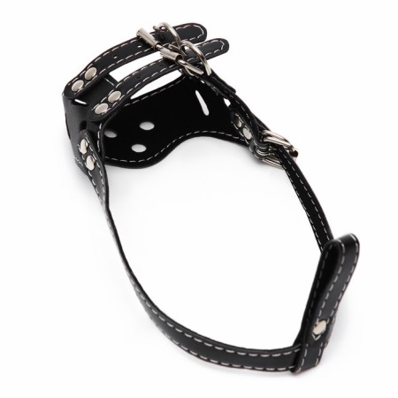 Muzzle of pressed leather adjustable, No. 1, DN 4.5 cm, ohm 13-20 cm, black-4