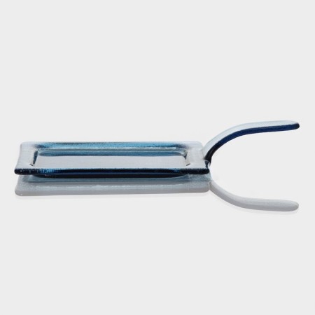 Glass Serving Magistro "Avis", 29.5 × 15.5 × 4 cm, blue color-2