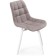Stool on a chelsea metal -steamer spinning, metal/velor, white/latte 49x50x84 cm