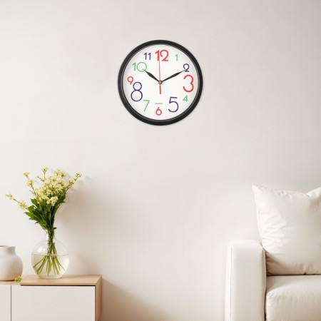 Watch Wall "Color Figures", D-20 cm, discrete move-1