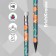 Chernographic pencil with Erichkrause "Flower", HB, Grifel D = 2.2 mm, plastic, three -sided in a tube, mix