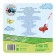 Reusable coloring "Farm animals", 12 pages, 16 × 16 cm, blue tractor