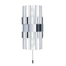 Wall lamp Arte Lamp Montreal A1034AP-2CC, E14, 2x60 W, 15x12x30 cm, chrome, transparent