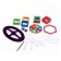 Designer magnetic "colored magnets", 46 parts