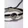 Bracelets "Demetrons" yin-yang, thick thread, black and white color
