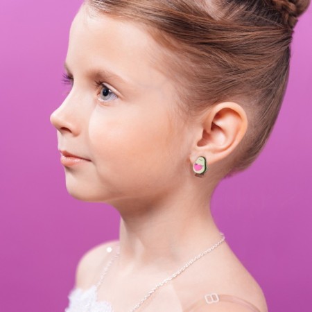 Clips "Oh, my avocado" Children's earrings-5