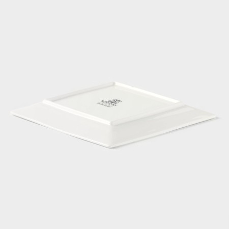 Porcelain Square Wilmax Stella, 18.5 × 18.5 cm, white color-2