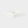 Porcelain Square Wilmax Stella, 18.5 × 18.5 cm, white color