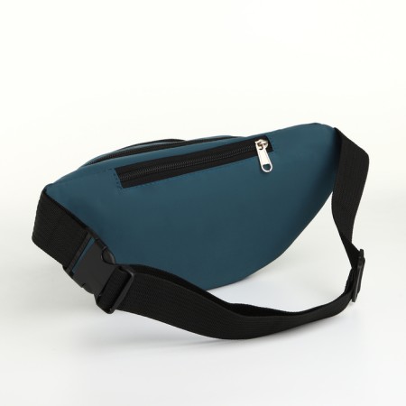 Lightning waist bag, 3 outer pockets, green color-3