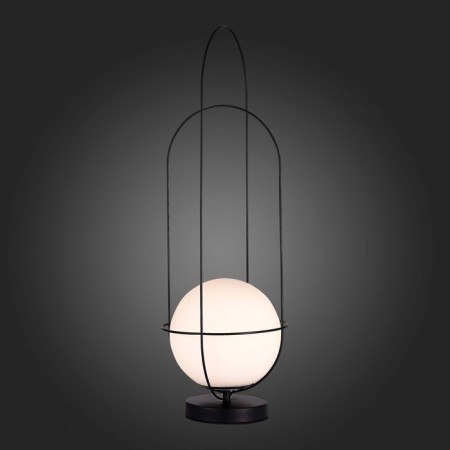 ST LUCE table lamp. SL1189.404.01. Beata. 1x60 W, E27, 25x25x70 cm, black color-2