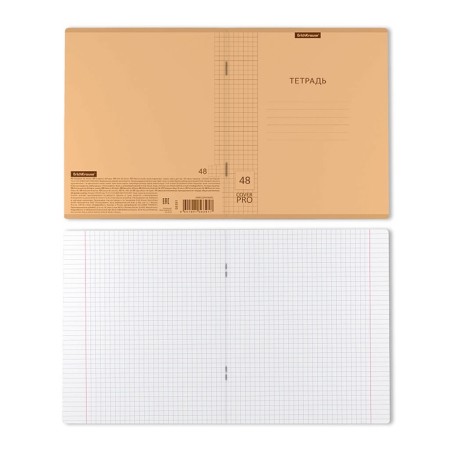 Notebook of 48 sheets in the Erichkrause Coverpro Neon Classica, plastic cover, offset block, 100%whiteness, orange-5