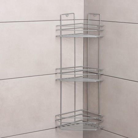Corner regiment 3-tier "trapezoid", 25 × 18 × 62 cm, color chromium-1