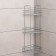 Corner regiment 3-tier "trapezoid", 25 × 18 × 62 cm, color chromium