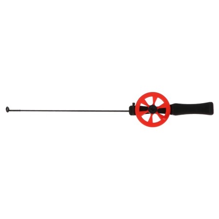 Winter fishing rod, plastic handle, guide fishing lines, red, HFB-15
