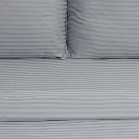 Lovelife bedding set Gray Line 143*215cm-2 pcs, 230*240cm, 50*70cm-2 pcs, Straip-Satin, 100%p/e-1