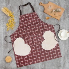 Apron of the Dolyana with pockets in the cage ts. Bordo, 70*65 cm