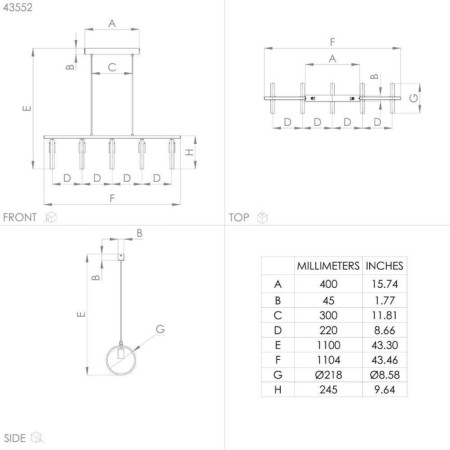 Люстра IPSDEN, 5X40Вт E27-3