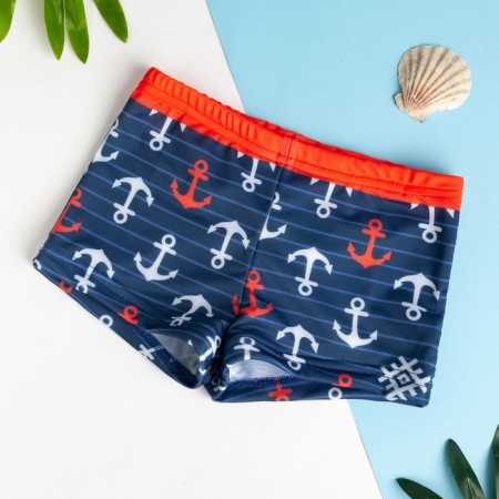 Battle cowards kaftan "anchor", height 110-116 (32), blue