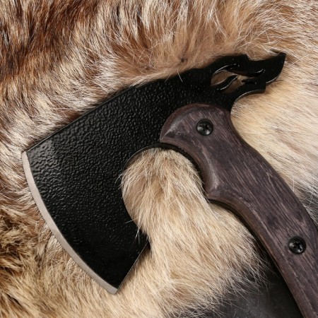 Forged ax "Mole" Article 45, handle - pierced veneer-2