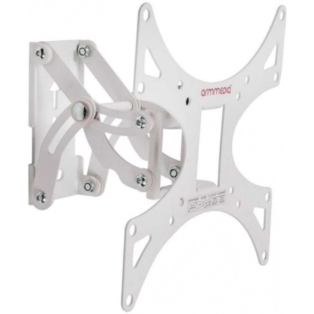 ARM Media LCD-301, up to 30 kg, 15-37 ", wall-mounted, turn and slope, white